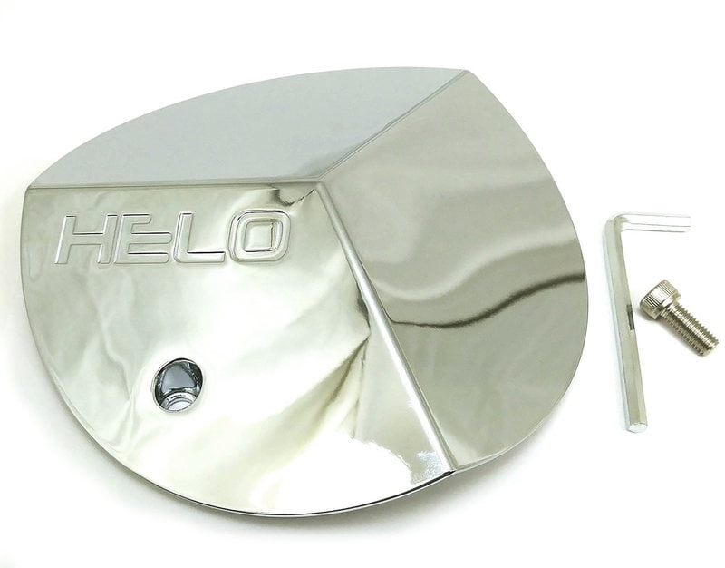 HE103 4x Helo Chrome Silver 2-1/2 OD Snap-In Wheel Center Hub Caps for HE101 