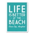 thumbnail image 2 of Ocean City, Maryland, Life is Better at the Beach, Simply Said, Lantern Press, Premium Playing Cards, 52 Card Deck with Jokers, USA Made, 2 of 5
