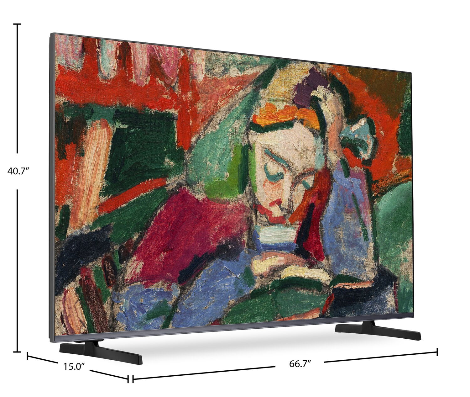 Restored Hisense 75-Inch Class QLED 4K S7N CanvasTV Series Dolby Vision HDR Google Smart TV (75S7N) - 144Hz, Art Mode, Anti-Glare Panel, Hi-Matte Display, UltraSlim Wall Mount & Frame Included