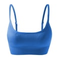thumbnail image 1 of Sport Seamless Wireless Support Bra,Lightweight & Gathering Backless Design, Silk Quick Drying Fabric Yoga Sports Tank Regular & Plus Size,Size:L, 1 of 2