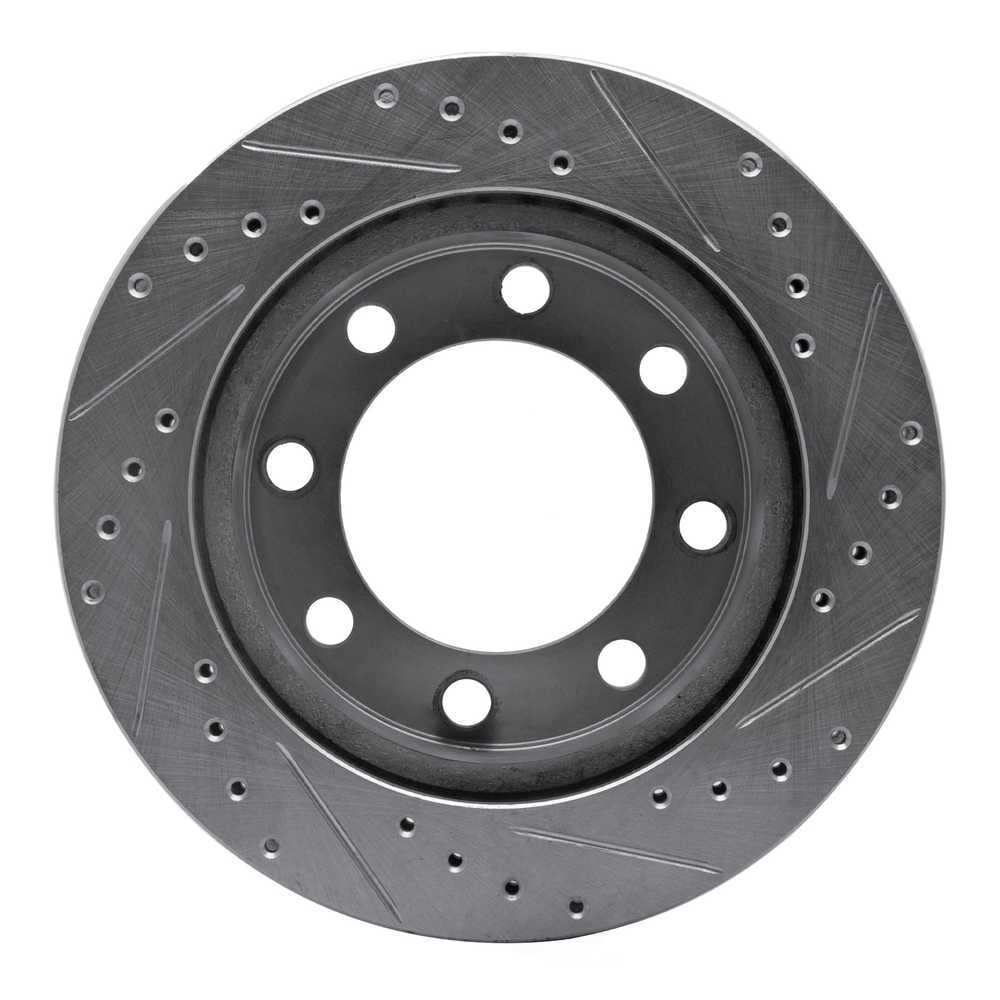 Dynamic Friction Company 631-40056L DFC Brake Rotor - Drilled And Slotted - Silver