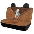 thumbnail image 2 of Uourmeti White Horse And Leather Print Car Seat Covers Protect Car Seat Covers Full Set Interior Decor Polyester Car Seat Cover Full Set Fit for Truck Trucks, 2 of 8