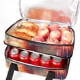 thumbnail image 5 of Independence Day Double-Layered Insulated and Refrigerated Large Capacity Lunch Bag with Two Compartments for Hand Carry - 7.1x11.4x16.1 Inches, 5 of 6