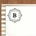 thumbnail image 2 of Printtoo R-40 Square Swirl Border B Alphabet Monogram Initial Self Inking Rubber Stamp Office Stationary, 2 of 6