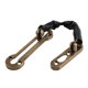 thumbnail image 5 of Cadena de puerta de acero inoxidable BLESIY protección de puerta 20x129cm bronce Cerradura de cadena de puerta, 5 of 7