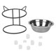 thumbnail image 1 of Cuencos De Comida Para Gatos, Cuencos Elevados De Acero Inoxidable Para Mascotas Que Ayudan Con La Digestión Sin Aceite Para Gatos, 1 of 8