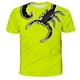 thumbnail image 1 of 2022 New Summer Animal Scorpion T-shirt For Children Fashion Short-Sleeved Hip-Hop T-shirt Streetwear Cool Kids T Shirts Oversiz11T Gong Bohan LED, 1 of 2