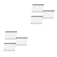 thumbnail image 2 of Advancent Paquete de 24 alfileres de bandeja redonda, broches de barra de acero inoxidable en blanco, traje de hombre, ropa, manualidades, Type3 NO3, 2 of 6