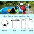 thumbnail image 4 of 10L/20L/40L/70LWaterproof Dry Bag, Lightweight Canoe Bags Storage Bags,Dry Sacks Waterproof Bags for Kayaking Rafting Boating Hiking Camping Travel Fishing Sea Swimming Boating (orange, 70L), 4 of 8