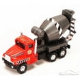 thumbnail image 2 of Power Construction Truck - Cement Mixer, Red & Gray - Showcasts 9961/4D - 5.25 Inch Scale Diecast Model Replica, 2 of 2