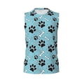 thumbnail image 6 of Picia Cute Dog Footprints mens Cotton Tank Undershirts , Moisture-wicking Ribbed Tanks, Lightweight Cotton Tank Undershirts-Small, 6 of 8