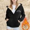 thumbnail image 2 of SGMVNU Girls Boys Winter Jackets Girls Winter Hooded Jacket With Zip Up Printed Playful Outerwear For Active Toddlers And Kids Cozy Pockets(Size 10-11 Years, Black), 2 of 4