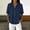 Navy1, variant on Kojanyu Women's Cotton Linen Short Sleeve Button Down Shirt, Casual 2026 Summer Boho Loose Tops, S-XXL