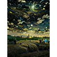 thumbnail image 1 of Nuit Etoile Diamond Painting Kit Pour Adulte 30 X 40cm 5d Strass Complet Peinture Diamant Set Pour Enfants Diy Ronde Pierre Broderie Diamant Pour, 1 of 5