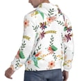 thumbnail image 3 of Bingfone Pretty Floral With Leaves Men'S Drawstring Hoodie Long Sleeve Pocket Sweatshirts-X-Large, 3 of 9
