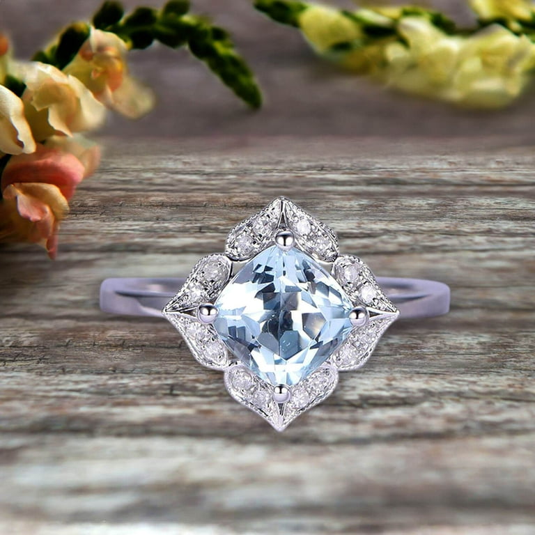 Aquamarine 2024 anniversary ring