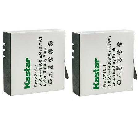 Kastar 2-Pack Battery Replacement for Xiaomi YI AZ16-1 Xiaomi YI AZ16-2 Battery Xiaomi Yi 4K Xiaomi Yi 4K+ Xiaomi Yi Lite Xiaomi YI 360 VR Sport Action Camera Camcorder