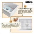 thumbnail image 4 of HOROW Undermount Top Mount Kitchen Sink, 27"x19"x10'' Single Bowl with Sink Grid & Basket Strainer, 4 of 9