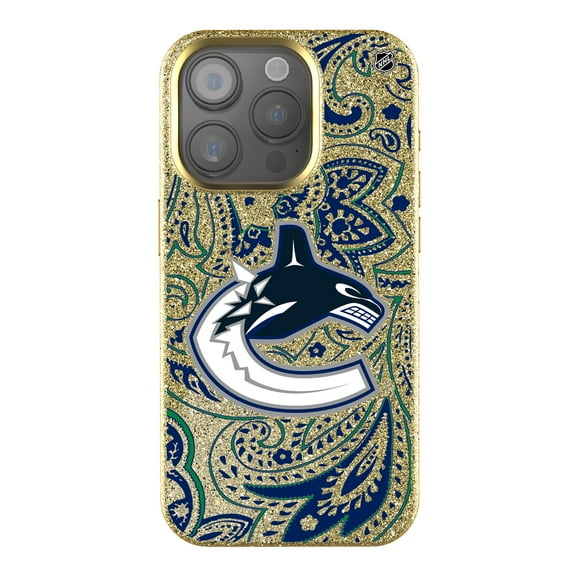 Keyscaper Gold Vancouver Canucks Paisley Bling iPhone Case