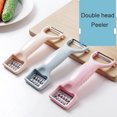thumbnail image 3 of Multiuse Vegetable Fruit Grater Carrot Potato Double Headed Peeler Kitchen Tool, 3 of 7