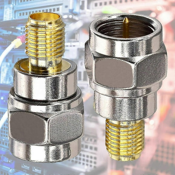 F Type Male Plug To Sma Female Plug Straight Rf Coaxial Adapter F Connector