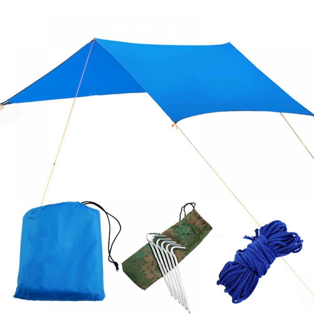 Waterproof Tent Tarp Hammock Rain Fly Backpacking for Camping Hiking 300×300cm 