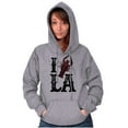 thumbnail image 3 of Louisiana Foodie I Love Crawfish LA Unisex Plus Fleece Graphic Hoodie Brisco Brands 2X, 3 of 5