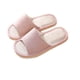 thumbnail image 5 of Pantuflas de algodón para mujer, estilo veraniego, para el hogar, para interiores, con suelo de madera, suela suave, antideslizantes, de EVA, para parejas, 5 of 6
