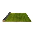 thumbnail image 2 of Ahgly Company Indoor Square Oriental Yellow Industrial Area Rugs, 3' Square, 2 of 4