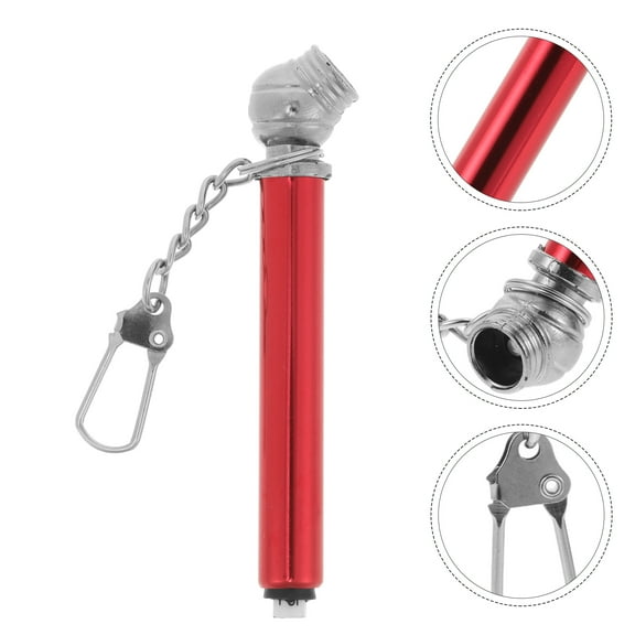 WHAMVOX Pencil Tire Pressure Gauge With Tread Depth Gauge Built-In Deflator Valve For Higher-Pressure Automobile Tires Red