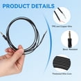 thumbnail image 3 of CRILSTYLEO 1Ud Cable Para Reparar Auriculares Negro Con Material Resistente Y Estirable Para Uso Diario, 3 of 8