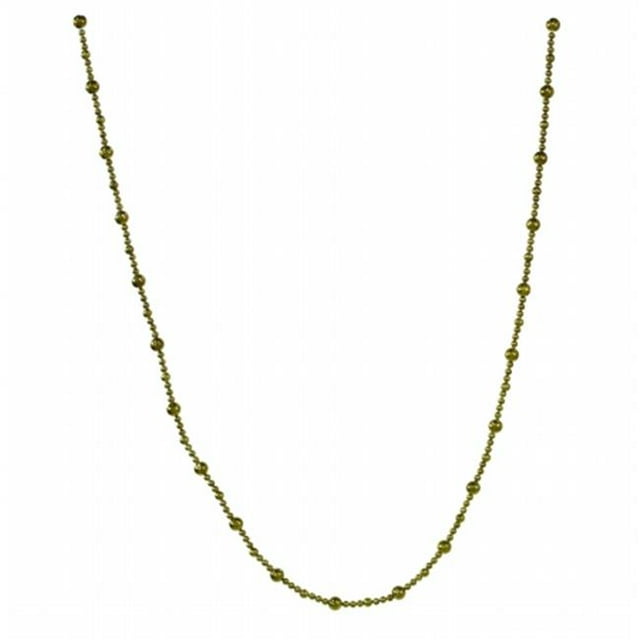 Vickerman M124013 9 ft. Dk Olive Shiny Faceted Ball Garland