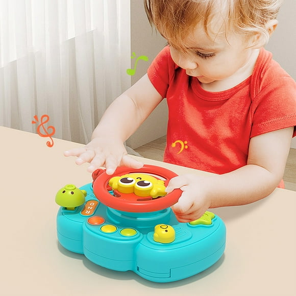 kkbbma Toddler Steering Wheel Toy Big Deals - Educational Steering Wheel Early Education Enlightenment Music Luminous Multifunctional Steering Wheel Toys