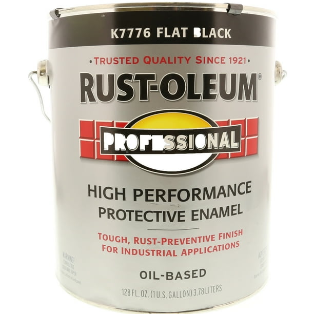 Rustoleum Professional High Performance Flat Black Protective Enamel Paint Flat Black