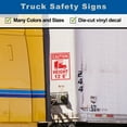 thumbnail image 2 of Caution Height 13' 6" Vinyl Decal Sticker - High Trailer Sign Truck Safety Decal for Dry Van and Reefer Trailers Truck Decals & Markings Caution Clearance Height Sign (7" x 11", Red), 2 of 8