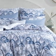 thumbnail image 7 of RUIKASI Duvet Cover Queen Size - Soft Pattern Queen Duvet Cover Set, 3 Pieces, Seashell Microfiber Duvet Cover with Zipper Closure and 2 Pillow Shams, 7 of 7