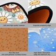 thumbnail image 3 of Dailycode 2 Pcs Kitchen Rug Set Non Slip Absorbent Soft Floor Mats for Kitchen Bathroom Cute Lion Face and Daisy 19.7"x27.6"+19.7"x47.2", 3 of 7