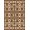 Rust Brown Ivory, Pattern 13, variant on ODIKA Entryway Boho Farmhouse Border Distressed Motif Vintage Southwestern for Dorm Room, Small Living Apartment, Stain Resistant Low Profile