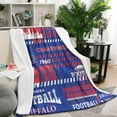 thumbnail image 4 of Buffalo Splicing Travel Throw Blanket Gift for Men Women,Flannel Buffalo Blanket for Sofa Bed Sofa Living Room Chair,Football Team Throw Blanket 50"x60", 4 of 5