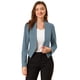thumbnail image 1 of Chaqueta Allegra K Corta Casual De Negocios Sin Cuello Para Mujer Gris azul2 S, 1 of 6