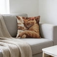 thumbnail image 1 of ddioayh Throw Pillow Cover Animal Print Soft Machine Washable 45x45cm for Sofa Chair Bedroom Home Decor Spring Easter Pet Theme Decorative Gift Idea, 1 of 6