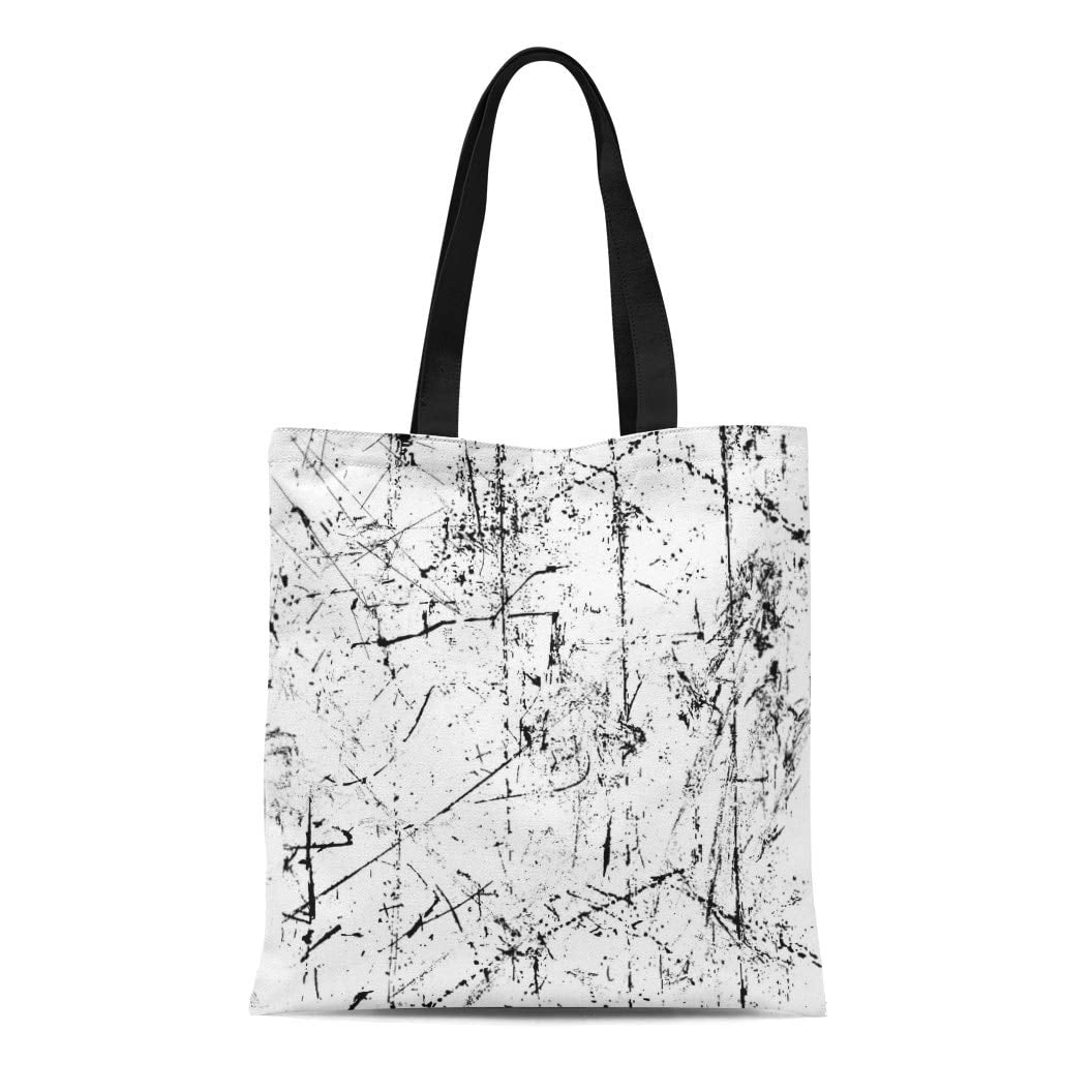 Nudecor Canvas Tote Bag Scratch Splatter Emo Abstract Splat Stain Reusable Shoulder Grocery Shopping Bags Handbag Walmart Canada