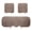 Bean Paste Color, variant on Faux Rabbit Furs Seat Cushion Cover Winter Warm Plush Car Seat Covers Universal Fit