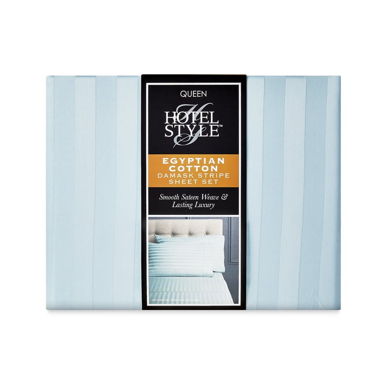 Hotel Style Egyptian Cotton 4-Piece Queen Sheet Set, Duck Egg photo 8