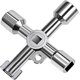 thumbnail image 1 of Llave de gas para medidor de llave, llave de servicios públicos para armario eléctrico, llave de apertura de aleación de Zinc (1 unidad, plateada), 1 of 4