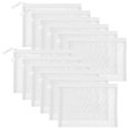 thumbnail image 1 of Funda de malla de nailon con cremallera Sinzip A5, 25 x 18 cm, 12 unidades, color blanco, 1 of 7