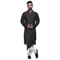thumbnail image 1 of Atasi Cotton Satin Angrakha Style Long SleeveÂ&nbsp;KurtaÂ&nbsp;For Men Solid DesignerÂ&nbsp;Kurta, 1 of 5