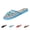 Sky Blue #060, variant on Chinese Slippers for Women, Breathable Floral Beaded Mesh Slippers with Bamboo Insole, Lightweight Mesh Mules, Embellished House Shoes for Indoor, 36