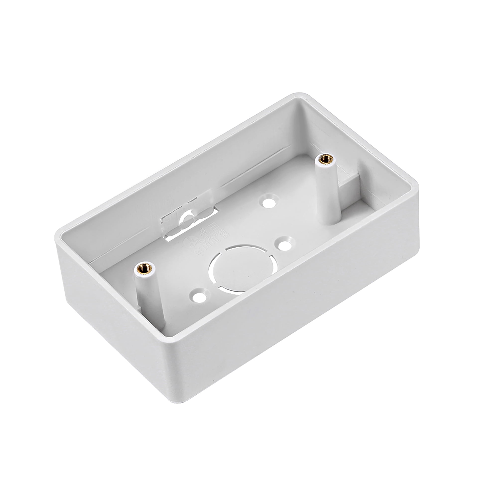 Wall Switch Box Deep Case Recessed Mount,118 Type Single Gang White 118*72*33