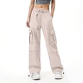 thumbnail image 4 of RYDCOT Women's Hiking Pants Quick Dry Lightweight Cargo Pants Water Resistant Multi Pockets Golf Travel Work Camping Khaki, 4 of 7